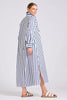 SHIRTY THE GIGI RELAXED DRESS - WHITE WITH NAVY STRIPE [SZ:L/XL]