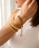 GREENWOOD DESIGNS OPHELIA CHAIN GOLD BRACELET WITH SHELL & PEARL