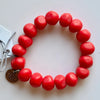 GREENWOOD DESIGNS ROCK BRACELETS - RED