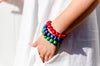 GREENWOOD DESIGNS ROCK BRACELETS - RED