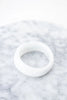 GREENWOOD DESIGNS RESIN STACKING CUFF - ICE WHITE