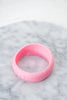 GREENWOOD DESIGNS RESIN STACKING CUFF - LIGHT PINK