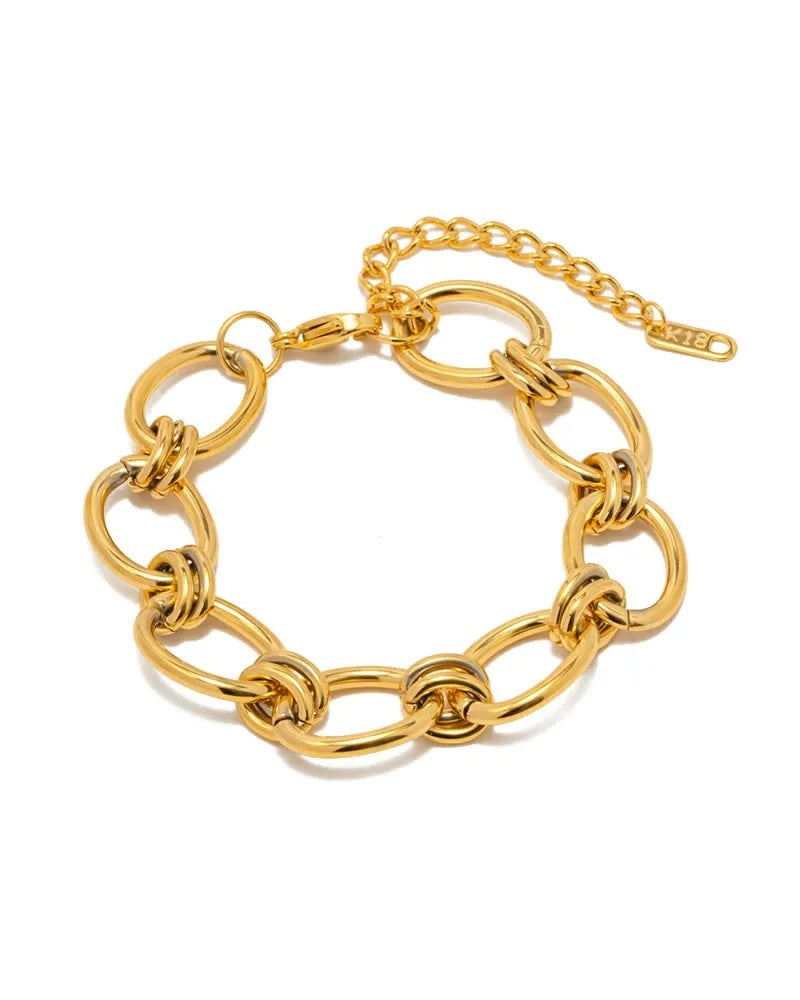 GREENWOOD DESIGNS SYBIL GOLD LINK BRACELET