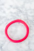 GREENWOOD DESIGNS WAVE RESIN STACKING BANGLE - HOT PINK