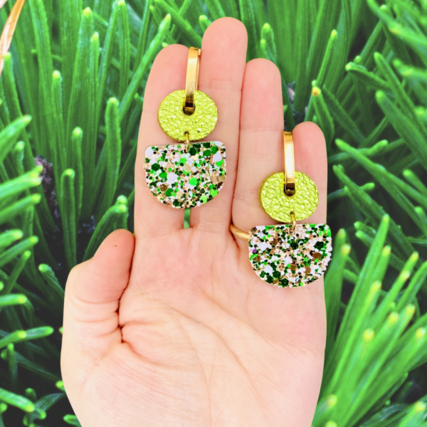 POLKA POLLY - DAINTY HOOPS CITRUS PINE SPARKLE