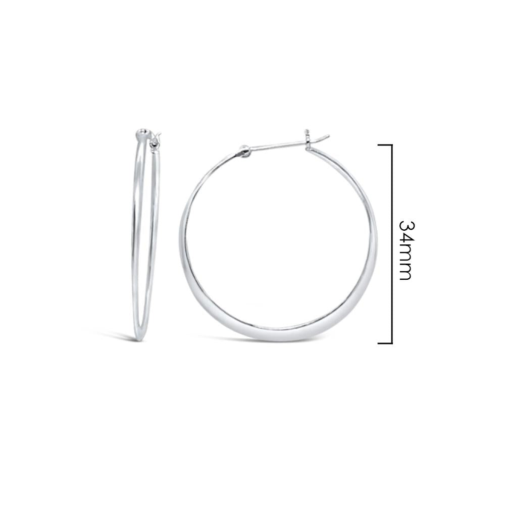 STONES & SILVER HOOP EARRINGS