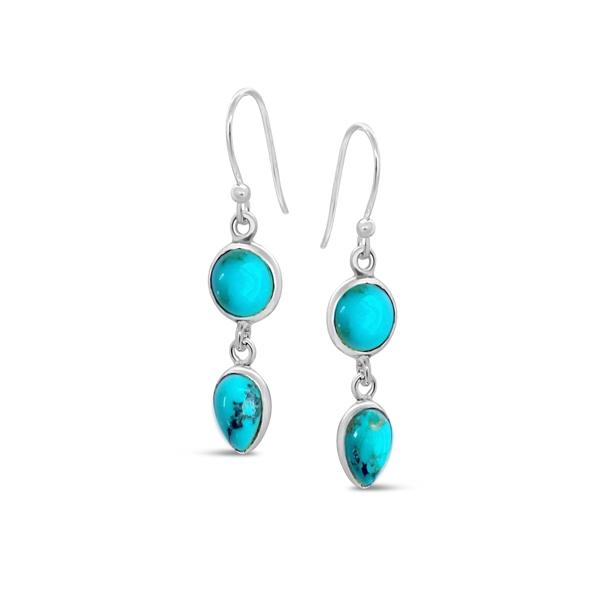 STONES & SILVER TURQUOISE EARRINGS