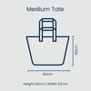 PROJECT TEN MEDIUM TOTE - BLUE PALM