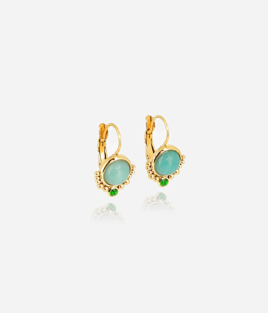 ZAG BIJOUX - FANG EARRINGS TURQUOISE