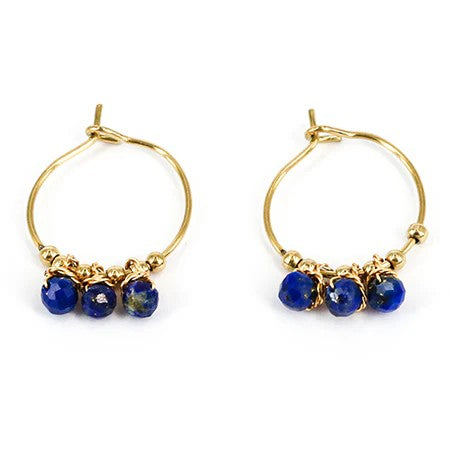 ZAG BIJOUX - FRANCES EARRINGS LAPIS LAZULI