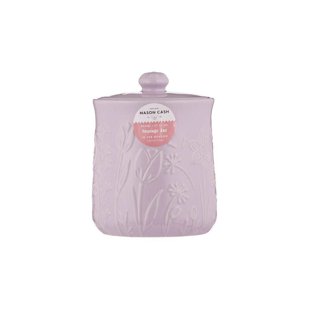 MASON CASH IN THE MEADOW STORAGE JAR 800ml - LILAC