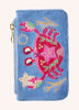 POWDER VELVET CARD HOLDER - SEAFARING CRAB