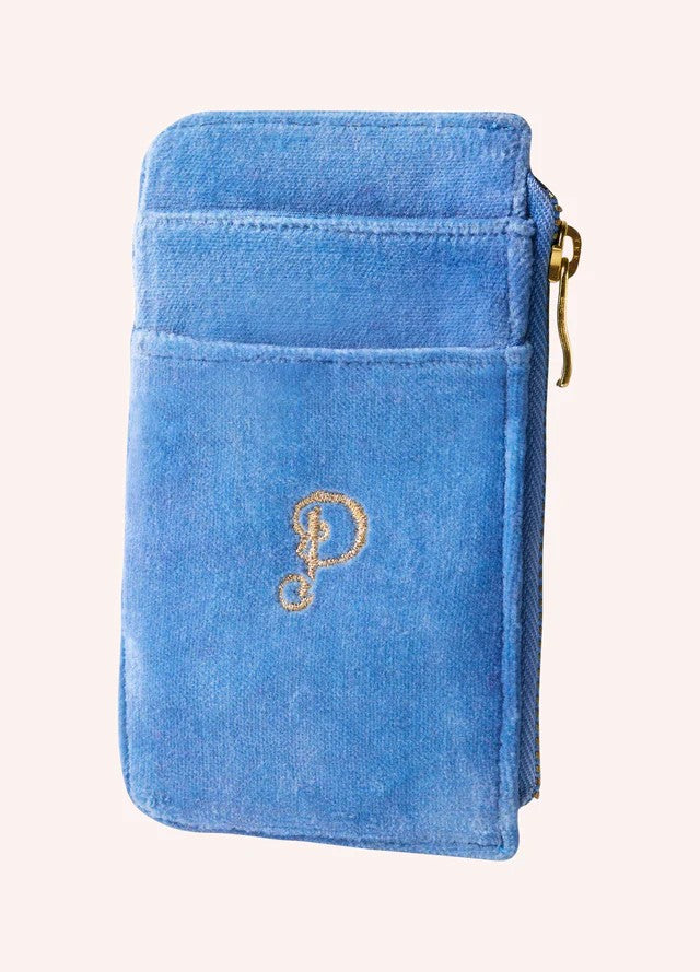 POWDER VELVET CARD HOLDER - SEAFARING CRAB