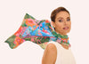 POWDER COTTON SCARF - FOLKY FLORAL CORNFLOWER