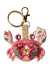 POWDER BEADED KEYRING - SEAFARING CRAB