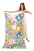 POWDER PRINT SCARF - GARDEN FRIENDS IN WILD FLOWERS