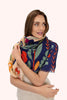 POWDER PRINT SCARF - SCANDI TWO-TONE FLORAL