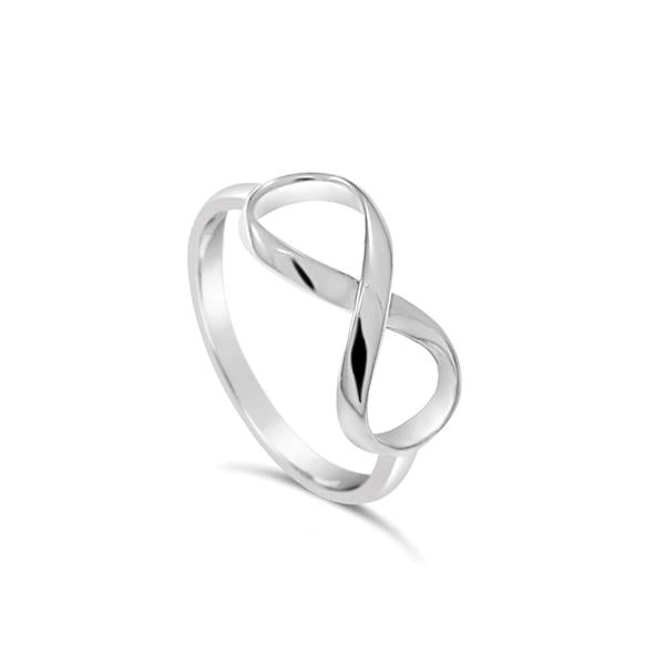 STONES & SILVER INFINITY RING [SZ:7]