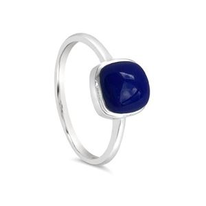 STONES & SILVER LAPIS DARIA RING [SZ:9]