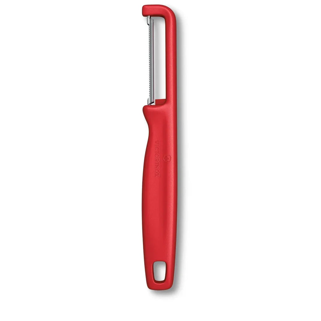 VICTORINOX IOTA DOUBLE SERRATED PEELER - RED