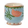 PADDYWAX ADOPO 8oz  HANDPAINTED PALM CERAMIC CANDLE - CACTUS FLOWER