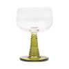 HERE'S HOW THE ROMY SET OF 2 WINE GLASSES - OLIVE