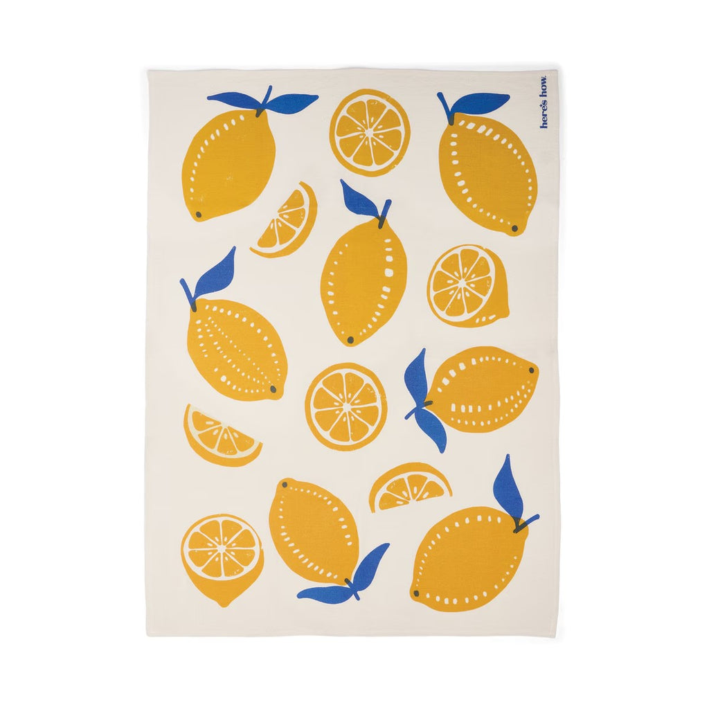 HERE'S HOW THE EMMY TEA TOWEL - LEMONS