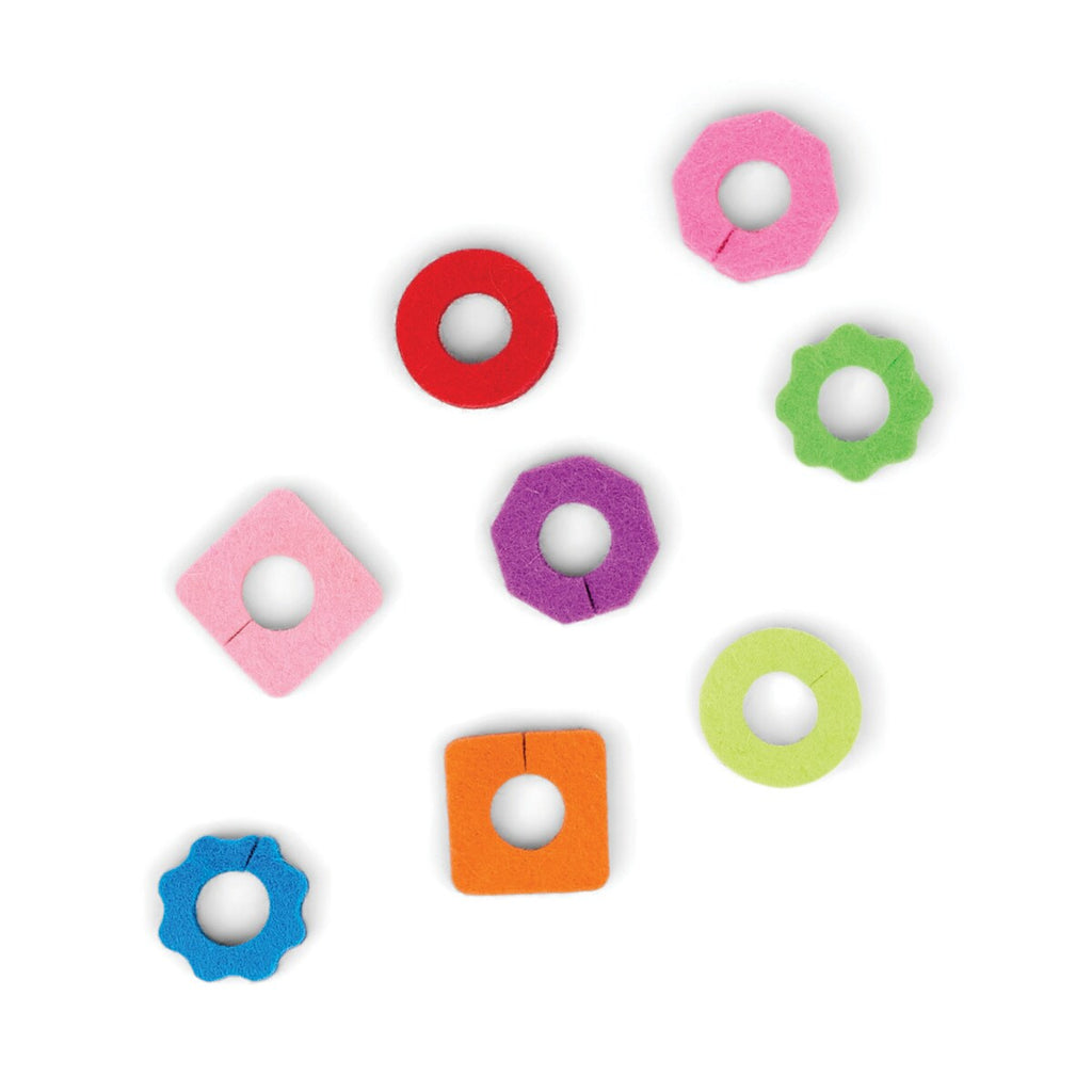 HERE'S HOW THE LINK SET OF 8 FELT DRINK TAGS - BOLD