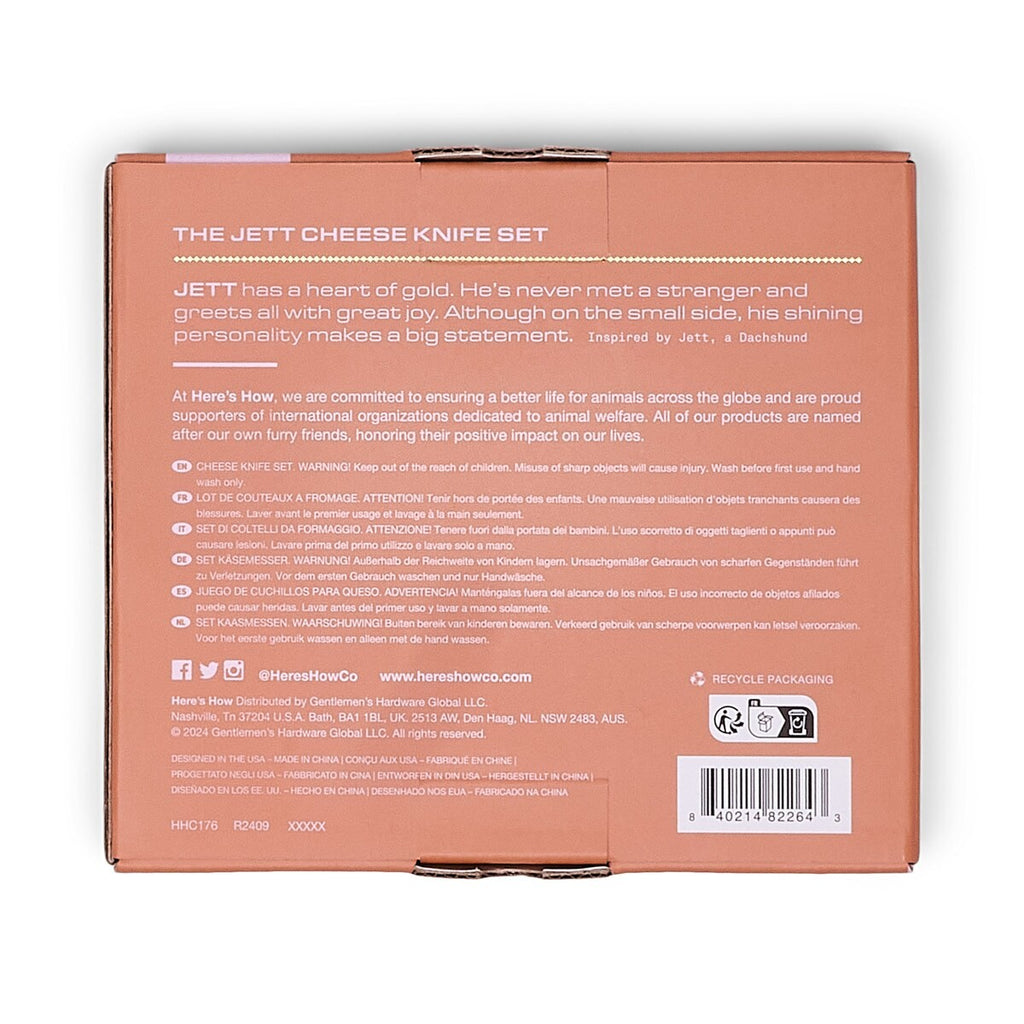 HERE'S HOW THE JETT CHEESE KNIFE SET