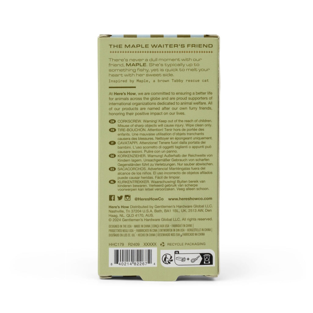 HERE'S HOW THE MAPLE WINE BOTTLE OPENER