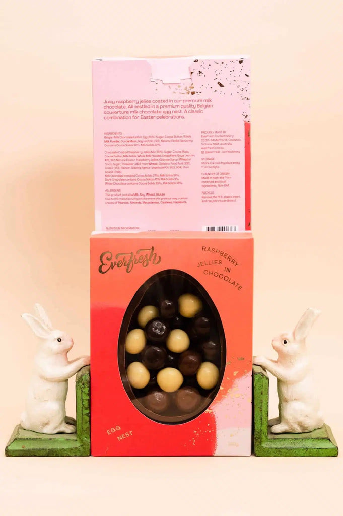 EVERFRESH HALF EGG WITH RASPBERRY JELLIES 250g