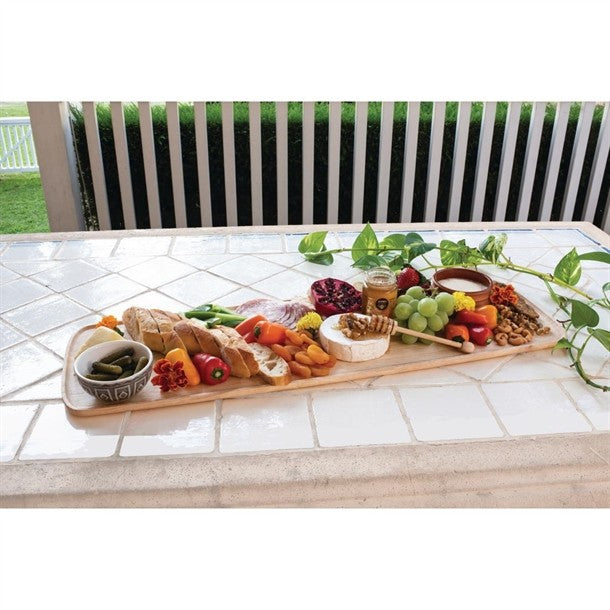 PEER SORENSEN RECTANGULAR RUBBERWOOD SERVING BOARD - 75 X 24cm