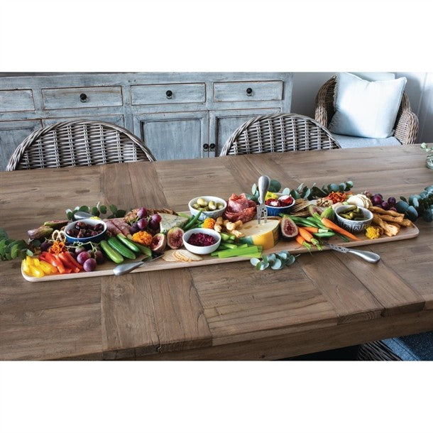 PEER SORENSEN RECTANGULAR RUBBERWOOD SERVING BOARD - 100 x 26cm