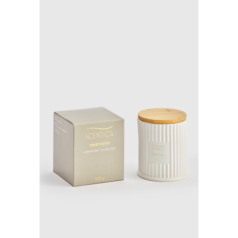 SCENTICA SIGNATURE 300g CANDLE - VELVET WOODS