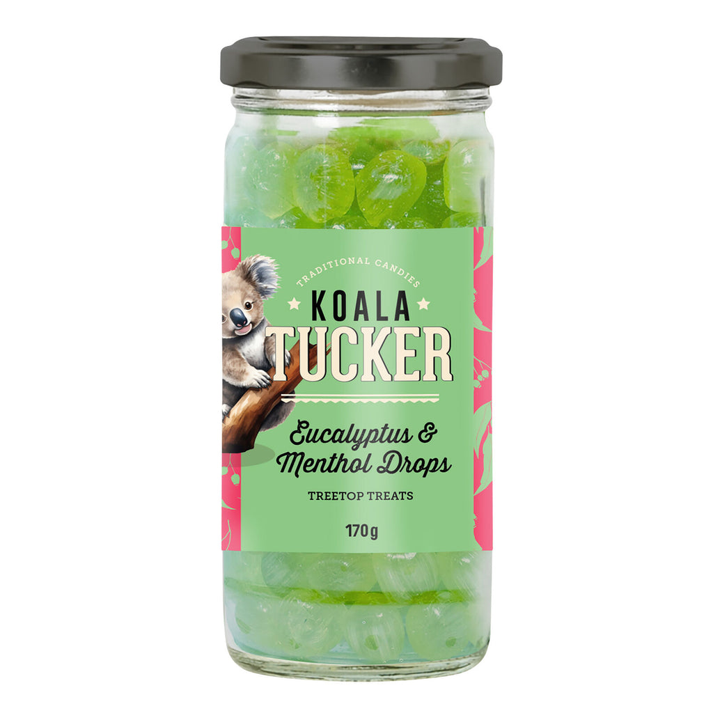 VALLEY PRODUCE CO. KOALA TUCKER EUCALYPTUS DROPS 170g