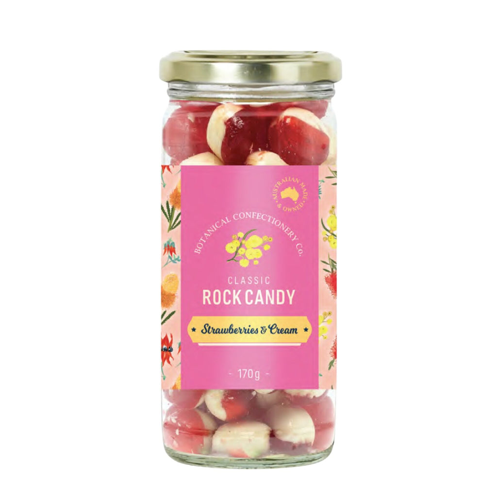BOTANICAL CONFECTIONERY CO. JAR STRAWBERRIES & CREAM 170g