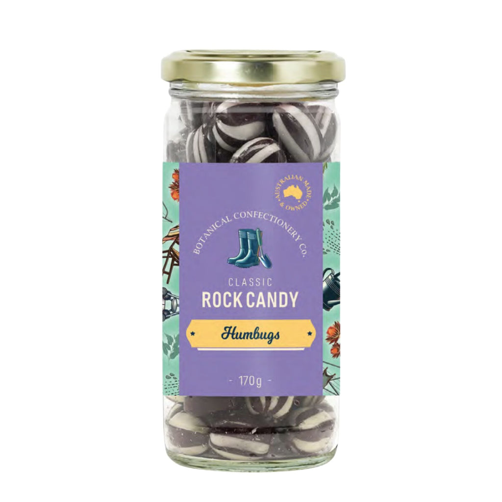 BOTANICAL CONFECTIONERY CO. JAR HUMBUGS 170g