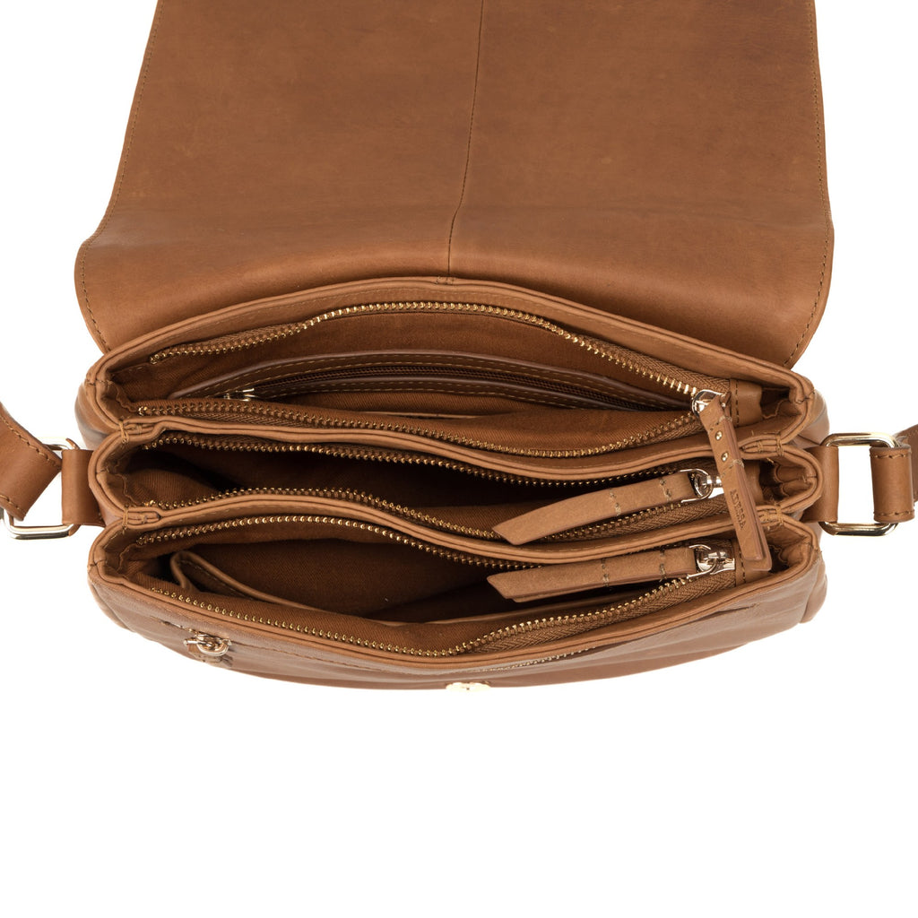 ADESSA DARTFORD SHOULDER BAG - TAN