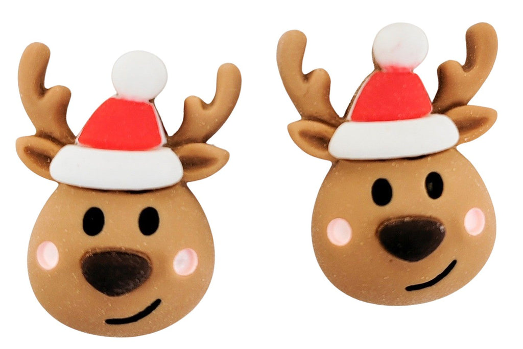 URBAN PRODUCTS CHRISTMAS EARRINGS - REINDEER WITH HAT