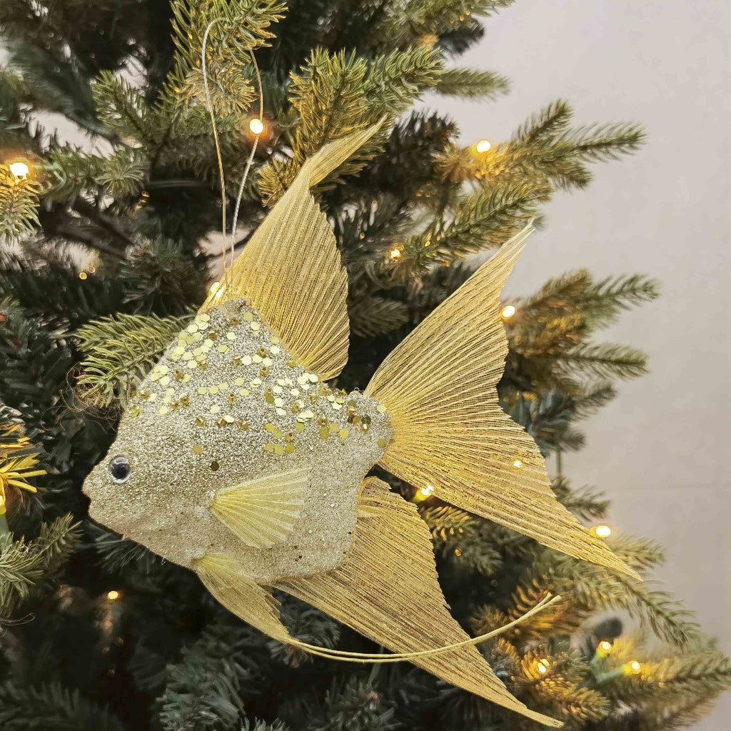 URBAN PRODUCTS CHRISTMAS HANGING DECORATION - GOLDEN ANGEL FISH