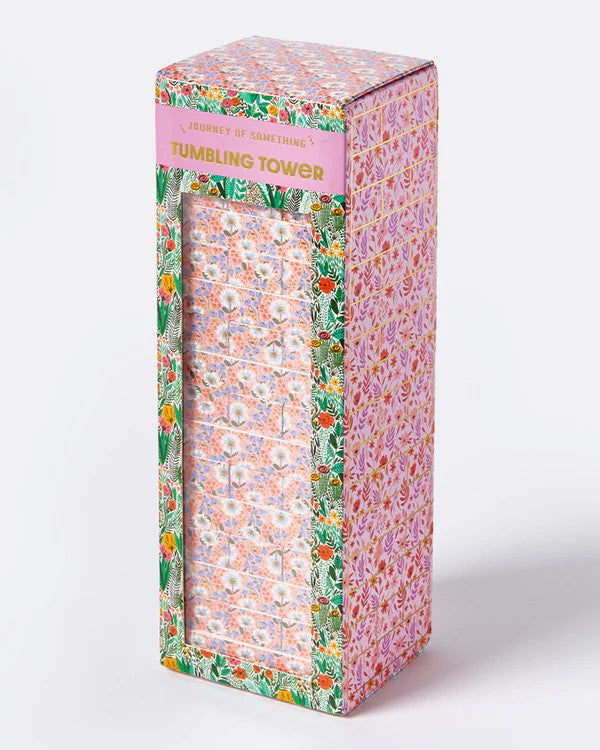 JOURNEY OF SOMETHING FLORAL TUMBLING TOWER