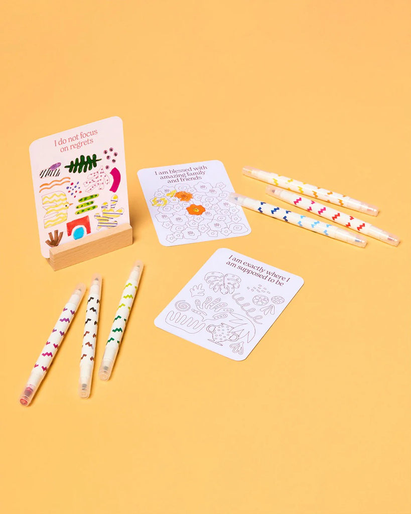 JOURNEY OF SOMETHING COLOUR YOUR OWN AFFIRMATION CARDS