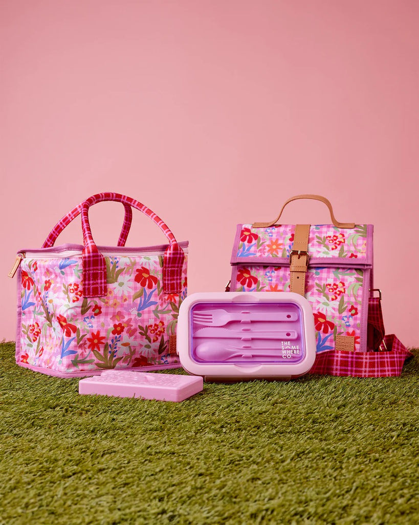 THE SOMEWHERE CO. LUNCH BAG - FLOWERBURST