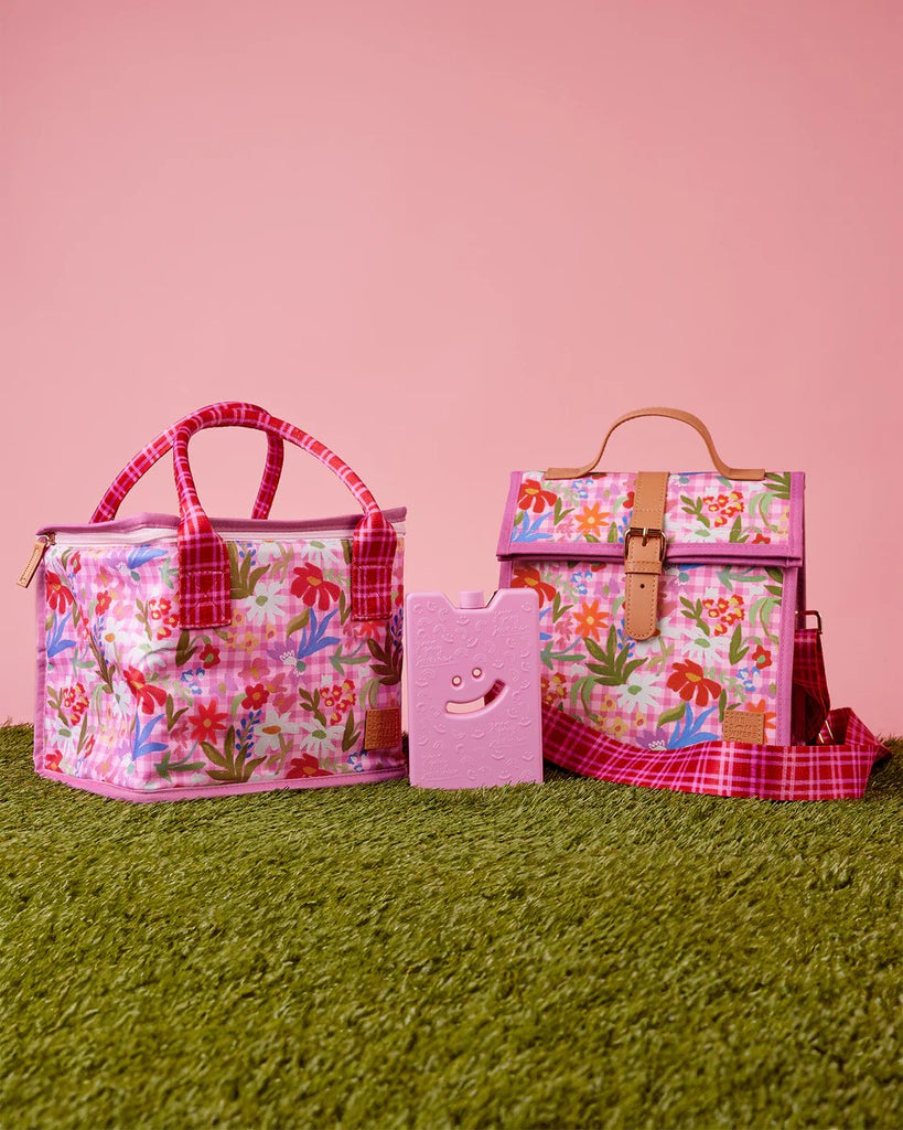 THE SOMEWHERE CO. LUNCH SATCHEL - FLOWERBURST