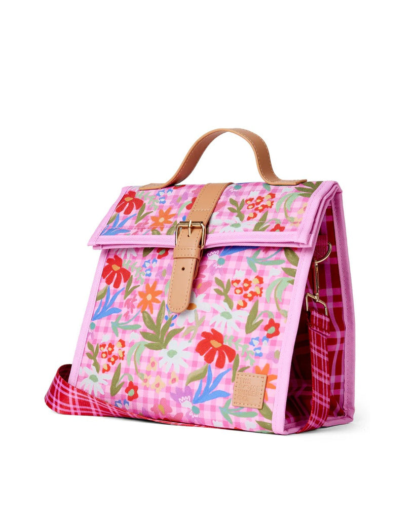 THE SOMEWHERE CO. LUNCH SATCHEL - FLOWERBURST