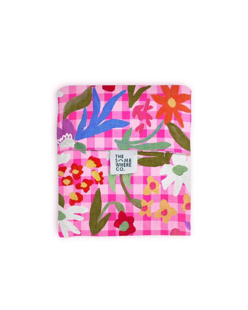 THE SOMEWHERE CO. REUSABLE SHOPPING BAG - FLOWERBURST