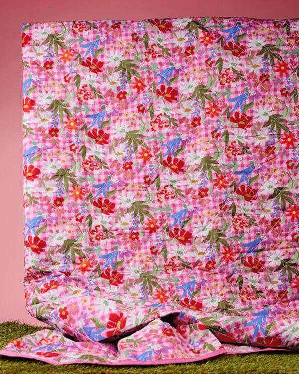 THE SOMEWHERE CO. XL PICNIC RUG - FLOWERBURST