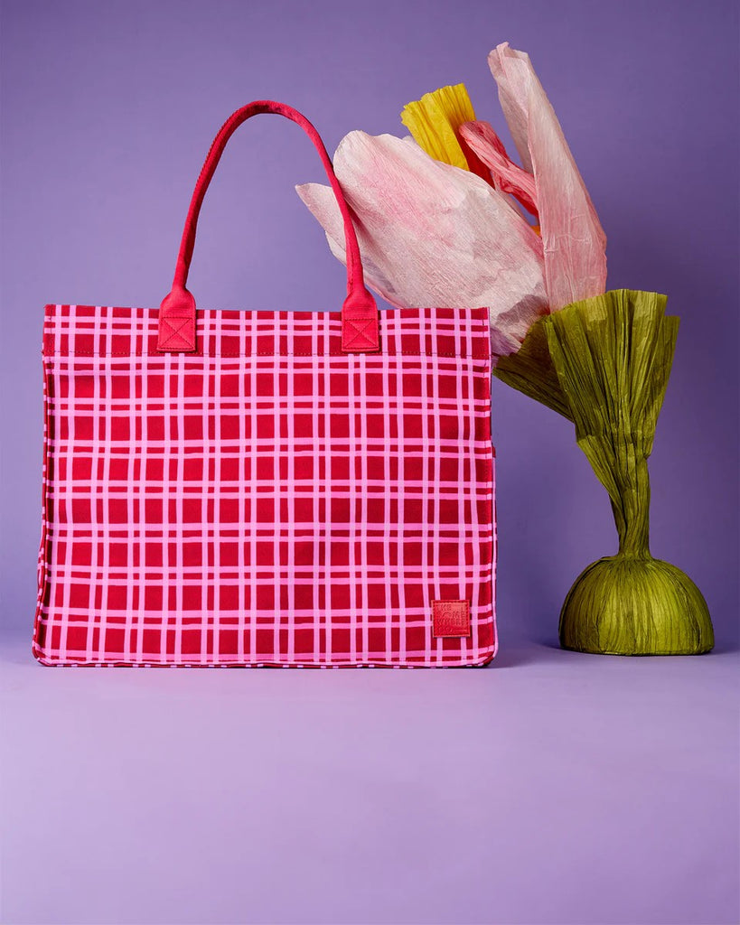 THE SOMEWHERE CO. ULTIMATE TOTE BAG - RASPBERRY LEMONADE