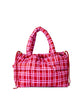 THE SOMEWHERE CO. MARSHMALLOW MIDI TOTE - RASPBERRY LEMONADE