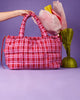 THE SOMEWHERE CO. MARSHMALLOW MIDI TOTE - RASPBERRY LEMONADE